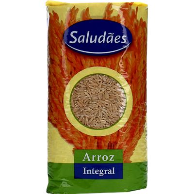 Arroz Integral Extra Longo Saludaes 1kg