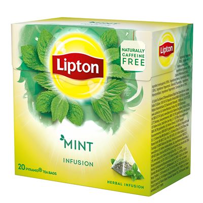 Chá de Menta Lipton Pirâmide 20 Saquetas