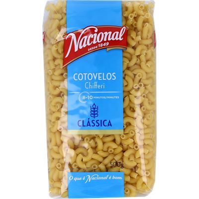 Massa Cotovelos Nacional 500g