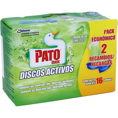 Discos Adesivos para Sanita Pato Lima 2 Recargas