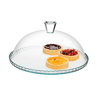 Prato para Bolo Pasabahce Patisserie sem Pé 32cm