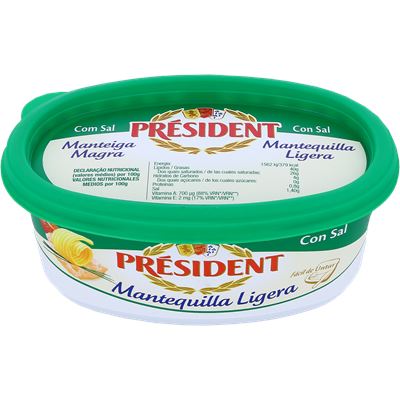 Manteiga Magra Meio Sal Président 250g