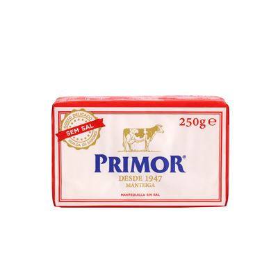 Manteiga sem Sal Primor 250g