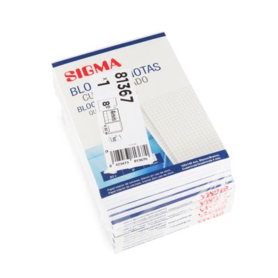 Bloco de Notas Sigma A6 Quadriculado 10 Unidades