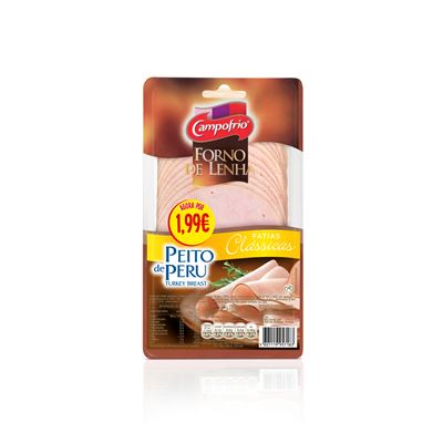 Peito de Peru Fumado em Lenha Fatiado Campofrio 120g