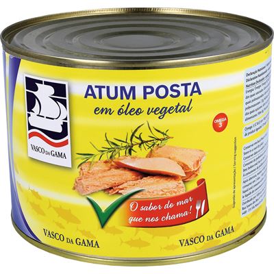 Atum Vasco da Gama Posta em Óleo Vegetal 1730g
