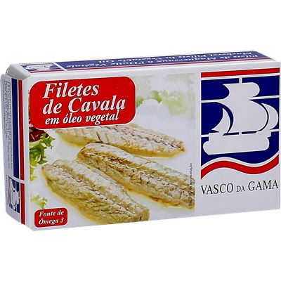 Filetes de Cavala em Óleo Vegetal Vasco da Gama 120g