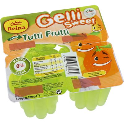 Gelatina Reina Tutti Frutti 4x100g
