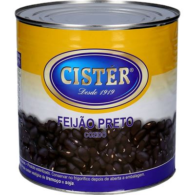 Feijão Preto em Conserva Cister 2,5kg