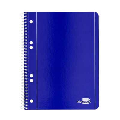 Caderno Espiral Liderpapel Blue A5 Pautado 80 Folhas