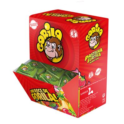Pastilhas Elásticas Gorila Menta 100 Unidades