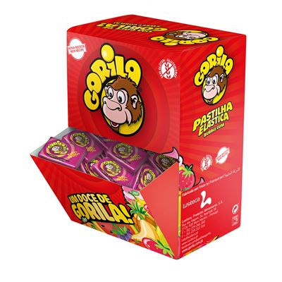 Pastilhas Elásticas Gorila Tutti Frutti 100 Unidades