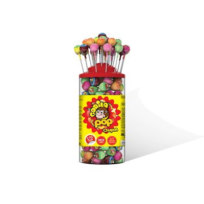 Chupas Gorila Pop Sortidos Tubo 170 Unidades