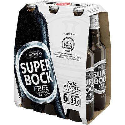 Cerveja Preta Sem Álcool Super Bock 33cl