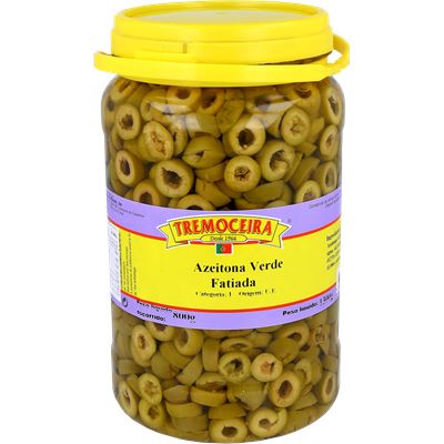 Azeitona Verde Fatiada Tremoceira 800g