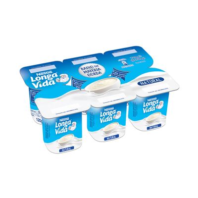 Iogurte Natural Longa Vida 6x120g