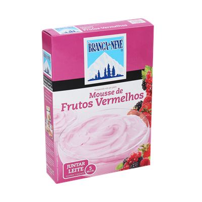Preparado para Mousse de Frutos Vermelhos Branca de Neve 130g