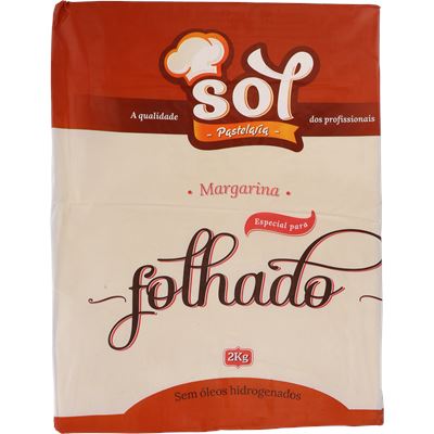 Margarina para Folhados Sol 2kg
