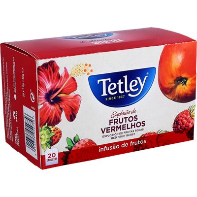 Chá Tetley Frutos Vermelhos 20 Saquetas