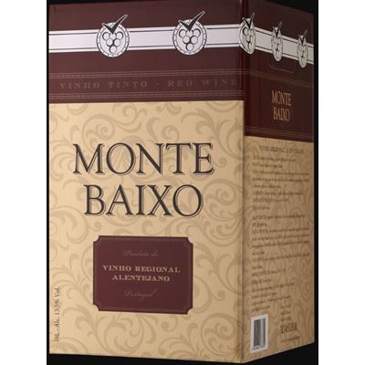 Vinho Tinto Monte Baixo Alentejano Bag in Box 10L