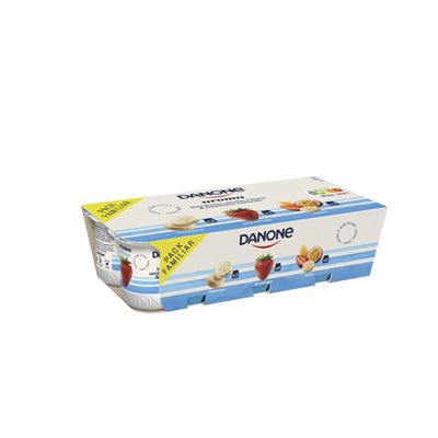 Iogurte Aromatizado Danone Morango, Banana e Tutti-Frutti 8x120g