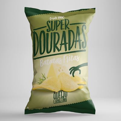 Batatas Fritas Super Douradas Lisas Queijo e Ervas 40g