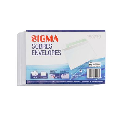 Envelopes Sigma 120x176mm 90g 100un