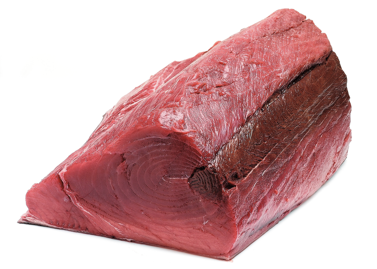 Atum Albacora (YFT), Lombo com Pele com Linha, calibre 3/6KG, Descongelado Elaborado