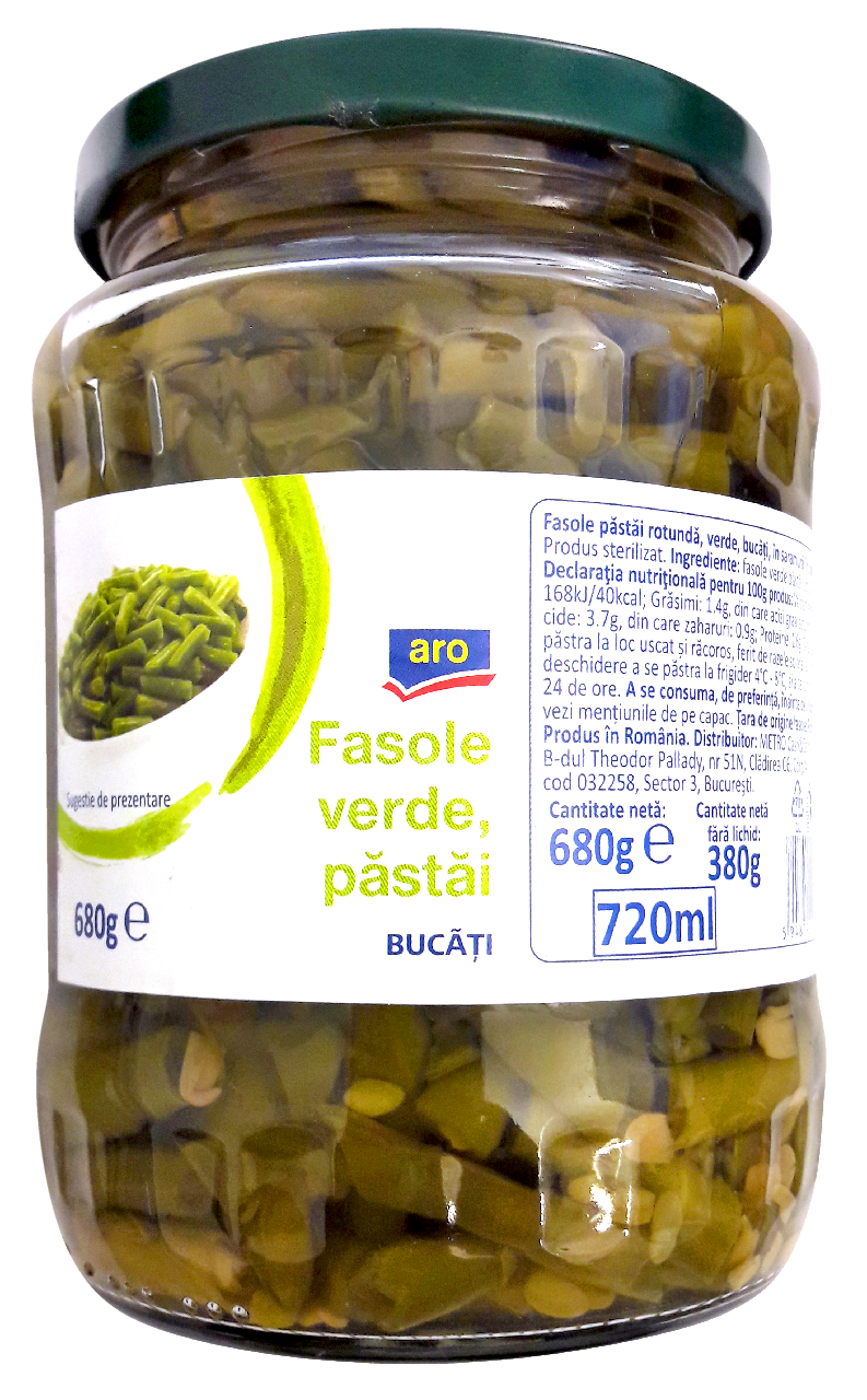 aro Fasole Verde Taiata 3 x 680 G