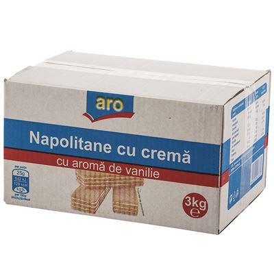 aro Napolitane cu Crema de Vanilie 3 Kg
