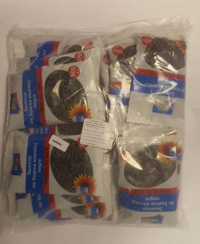 aro Seminte de Floarea Soarelui Negre Sarate 20 x 50 g