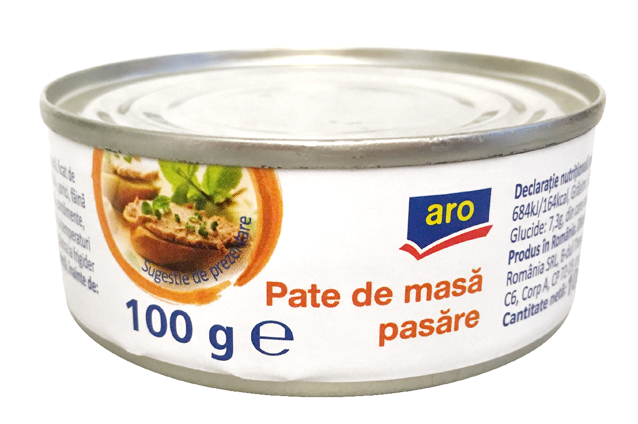 aro Pate De Masa Pasare 12 x 100 G