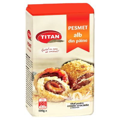 TITAN Pesmet Alb din Paine 12 x 500 g
