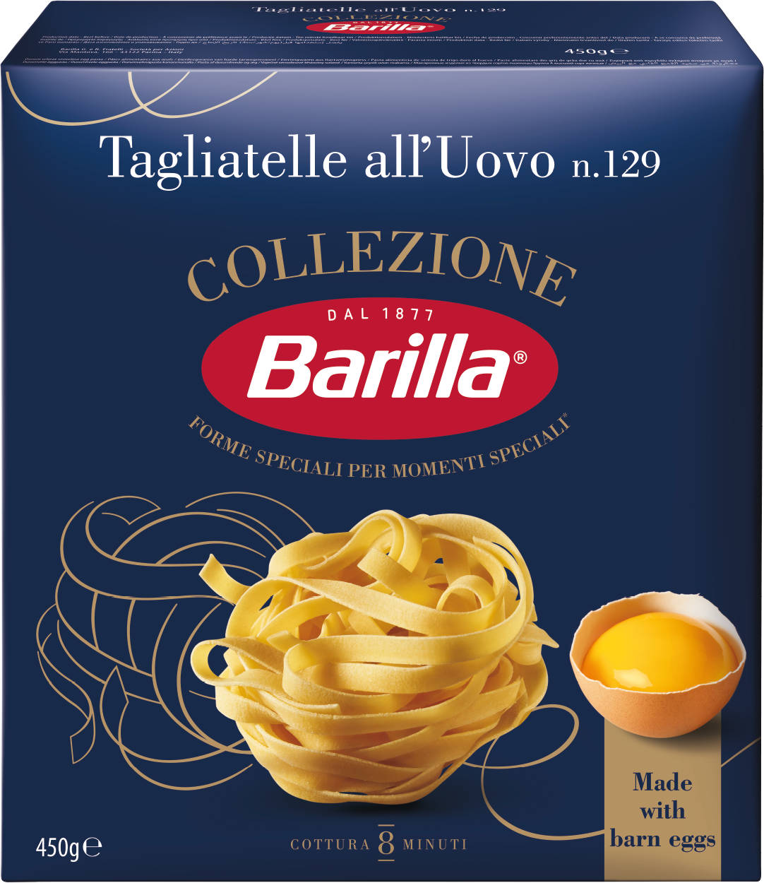 Barilla Tagliatelle cu Ou 450 g