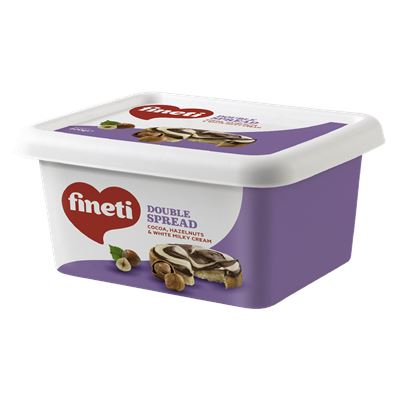 fineti Crema Bicolora Cacao & Alune de Padure & Crema de Lapte 600 g