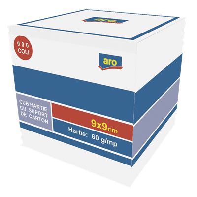 aro cub de Hartie Alba cu Suport 900 Coli