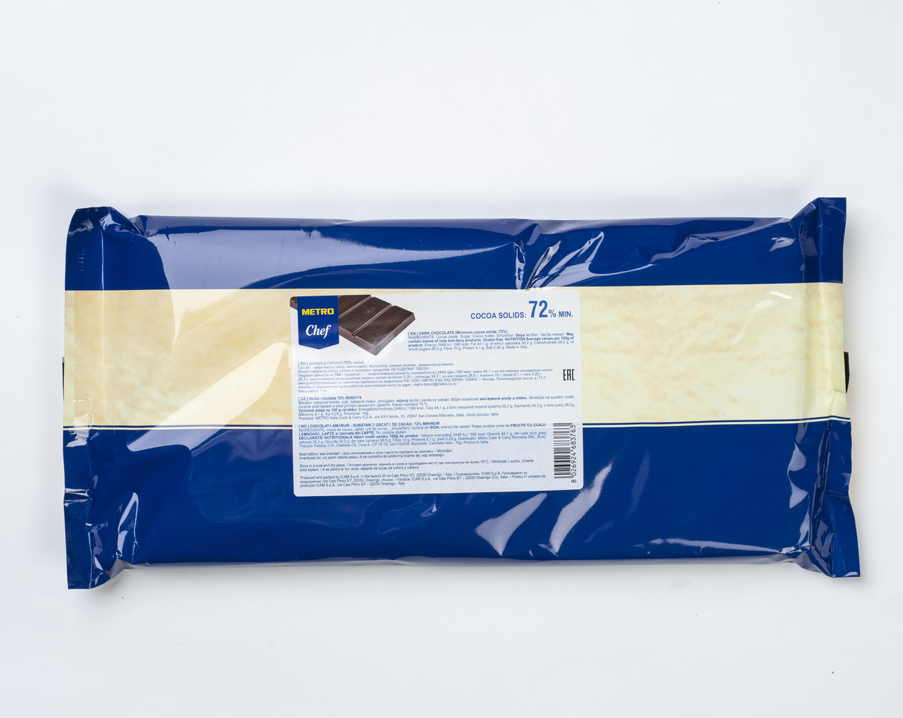 METRO Chef Ciocolata 72% Cacao 1 Kg