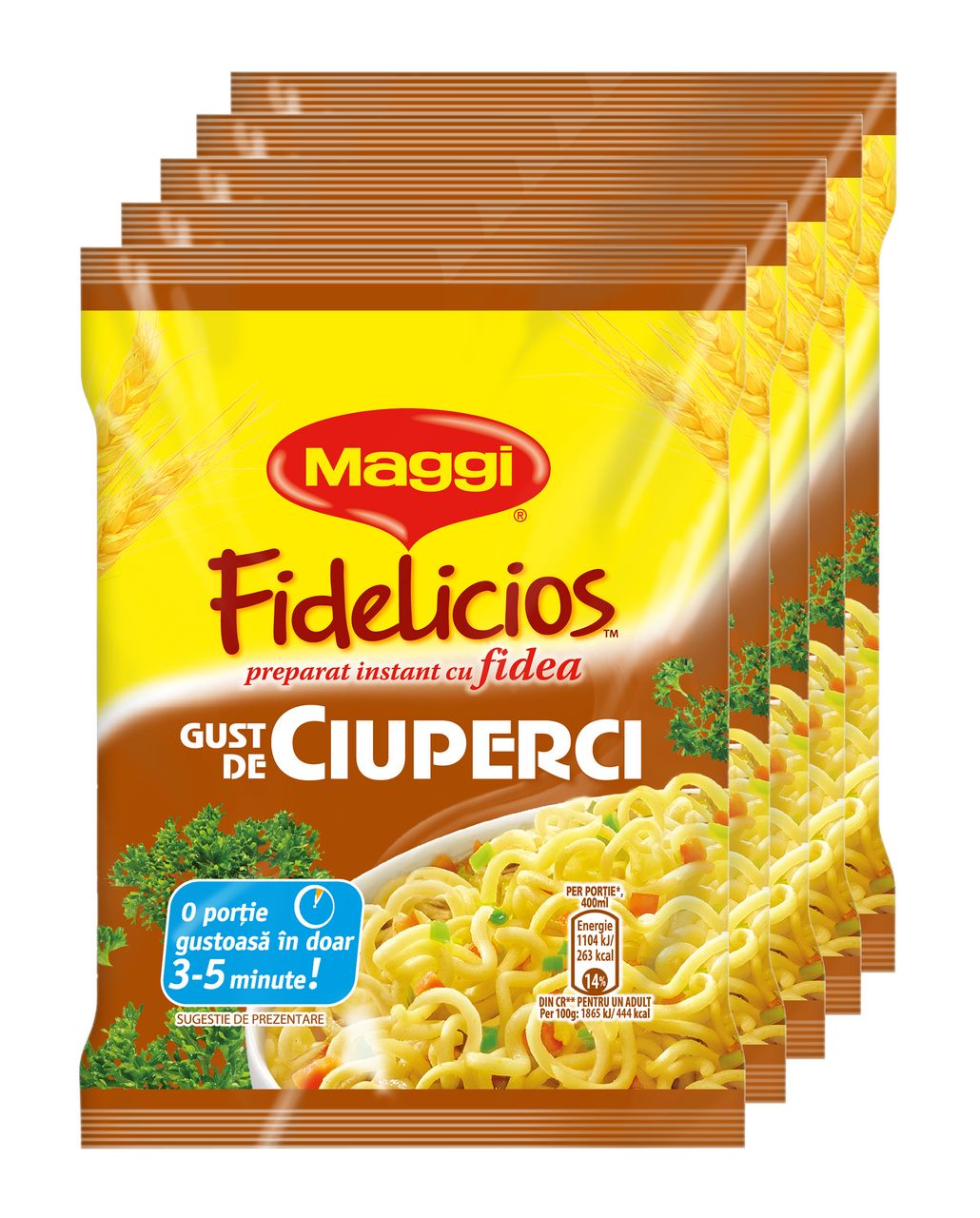Maggi Fidelicios Ciuperci 5 x 59,2 g