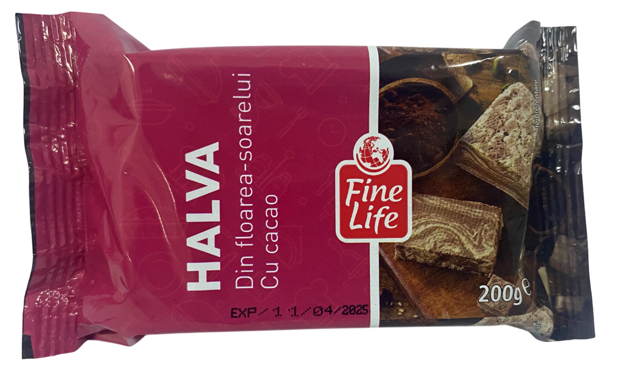 Fine Life Halva Floarea Soarelui Cacao 200 g