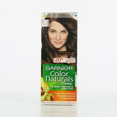 GARNIER COLOR NATURALS Vopsea de Par Nuanta 5 - Saten Deschis 100 ml