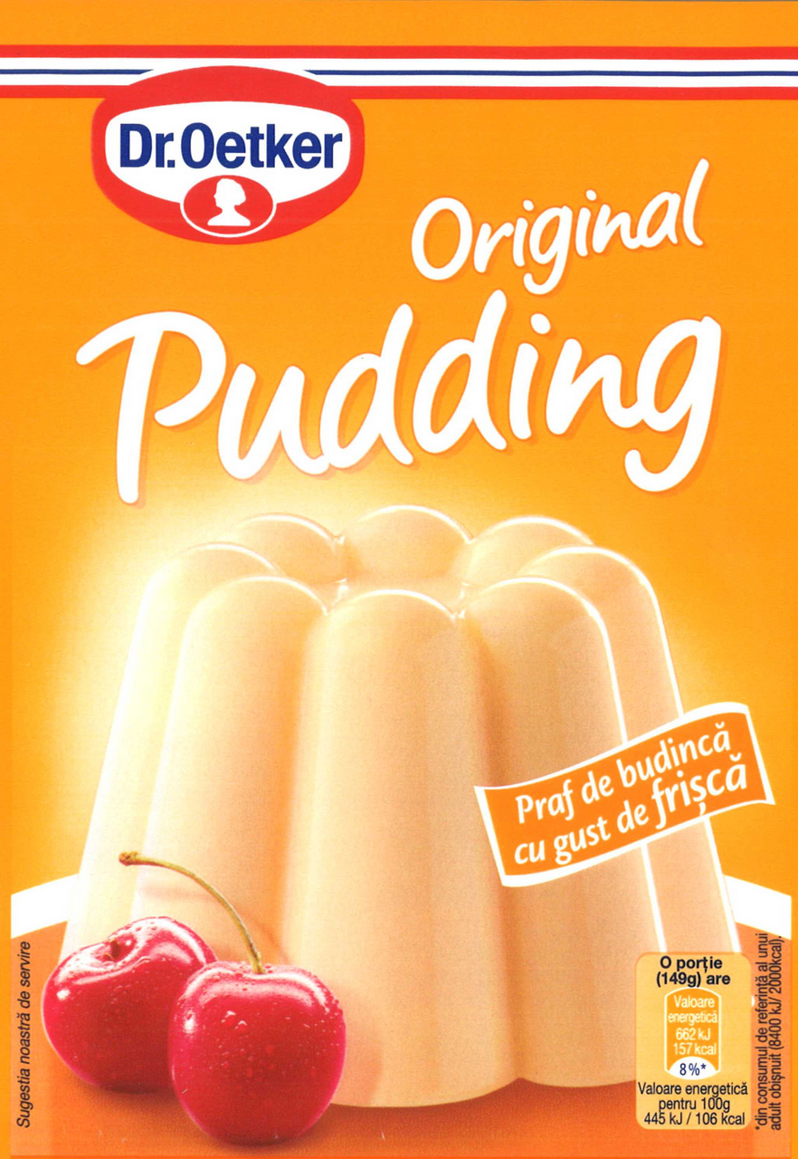 Dr.Oetker Praf de Budinca cu Gust de Frisca 5 x 40 g