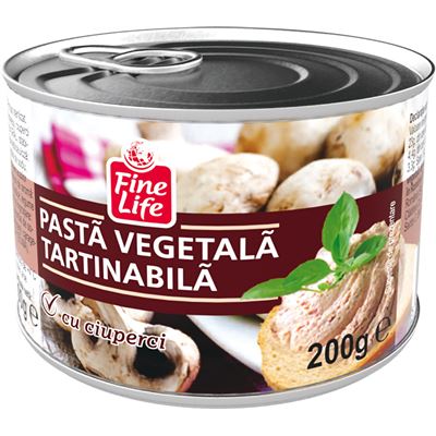 Fine Life Pate Vegetal Ciuperci 2 x 200 G