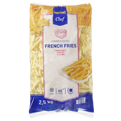 METRO Chef Cartofi Congelati calibrul 6X6 mm 2,5 Kg ❄