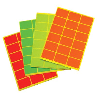 Eitchete Colorate Autoadezive 20 coli