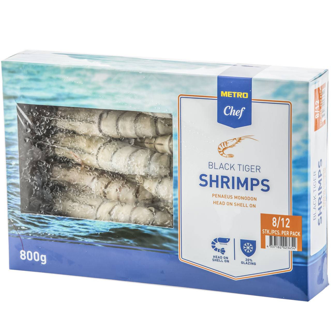 METRO Chef Creveti Cruzi Congelati Calibru 8/12 800 g ?