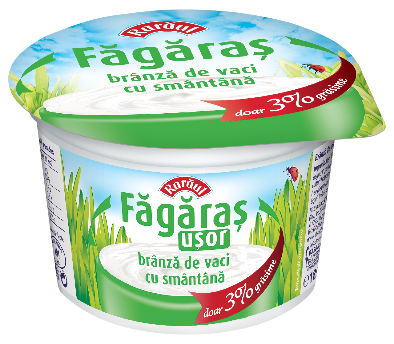 RARAUL Branza Fagaras Usor 185 g