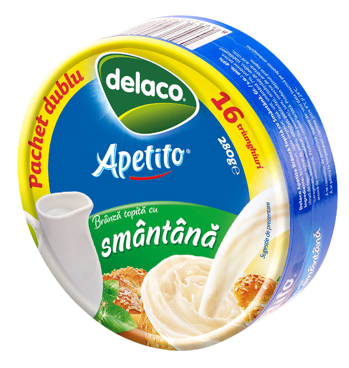 delaco APETITO Branza Topita Smantana 280 g