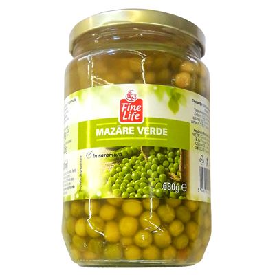 Fine Life Mazare Verde in Saramura 680 g