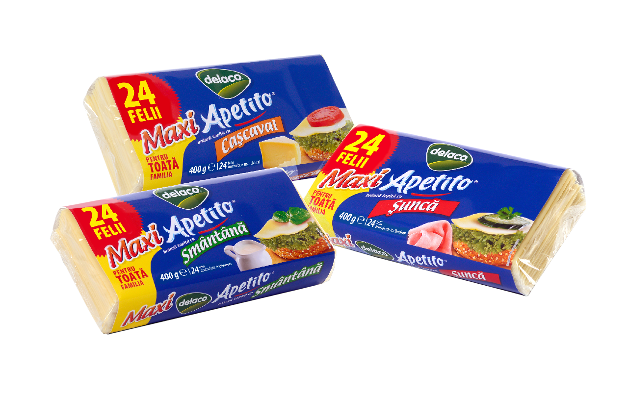 delaco Branza Topita Felii Cascaval 400 g
