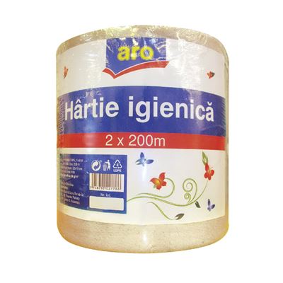 aro Hartie Igienica 1 Strat 200M 2 bucati